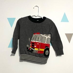 Toddler Gap firetruck sweater